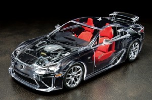TAMIYA 1/24 LEXUS LFA 超級跑車 透